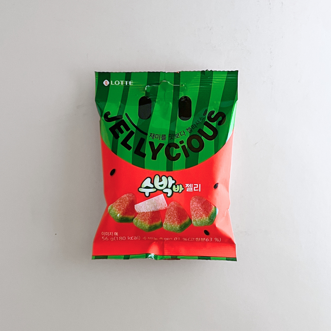 롯데 수박바젤리 56g(LT Watermelon Jelly 56g)