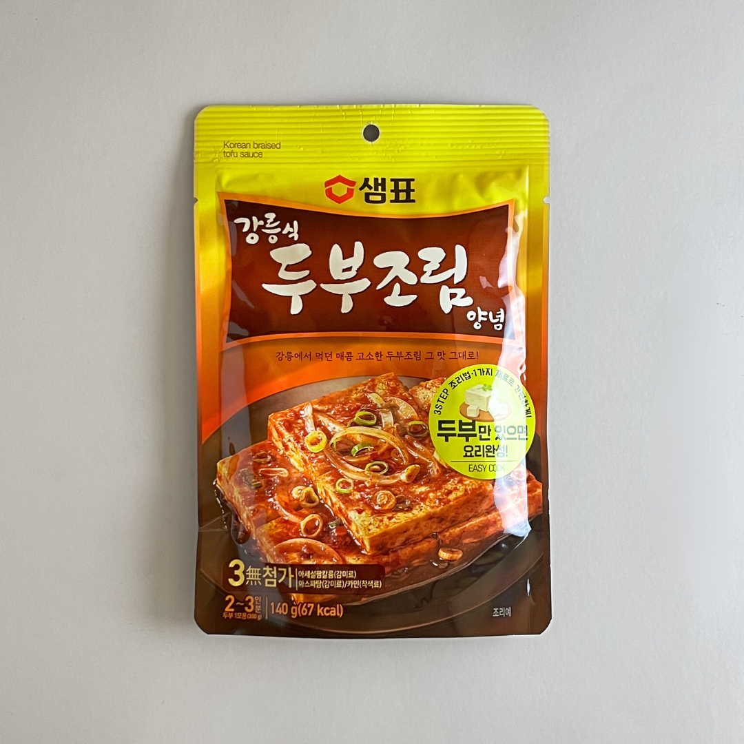 샘표 강릉식 두부조림양념 140G(SP韩式红烧豆腐酱 140g)