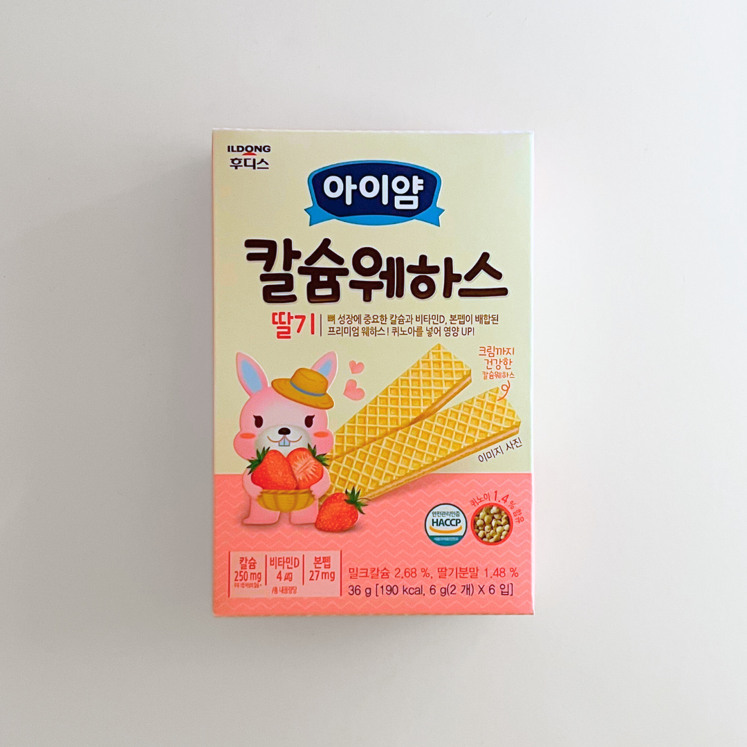 일동후디스 아이얌 칼슘 웨하스 딸기 36G(IDF Strawberry Wafers 36G)