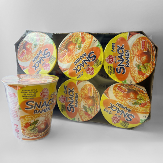 오뚜기 스낵면컵 62G*6(OTG Snack Ramen Cup (EX) 62G*6)[MULTI]