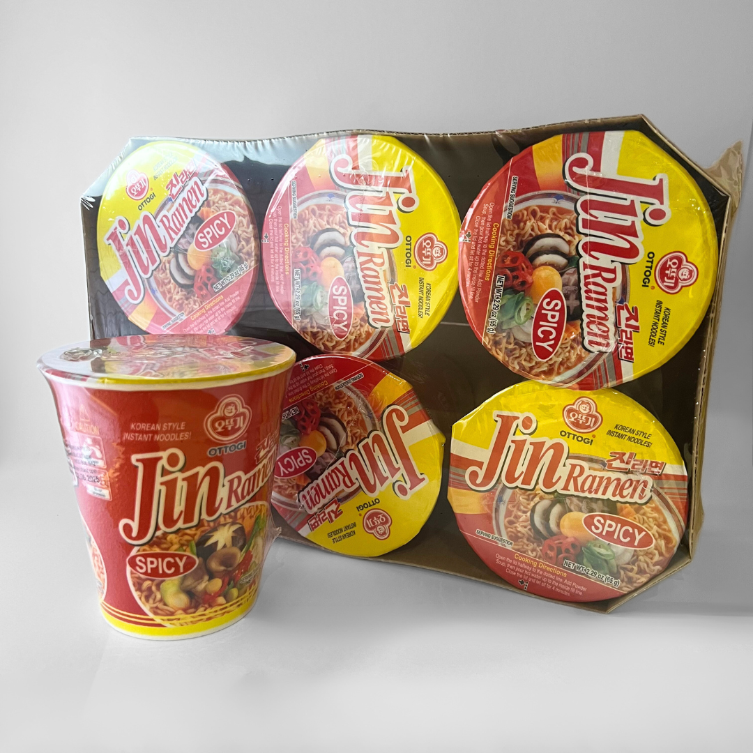 오뚜기 진라면 매운맛 컵 65G*6(OTG Jin Ramen Cup (Hot) 65G*6)[MULTI]