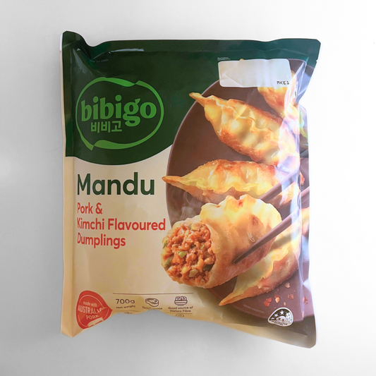 CJ BIBIGO 돼지고기&김치 왕교자 700G(CJ MANDU PORK & KIMCHI 700G)