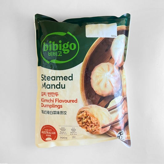 CJ BiBiGo 김치 찐만두 700g(CJ Steamed Mandu Kimchi Dumplings 700g)