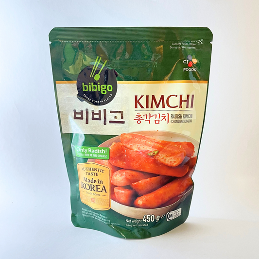CJ 비비고 총각김치 파우치 450G(CJ Bibigo Radish Kimchi 450G)