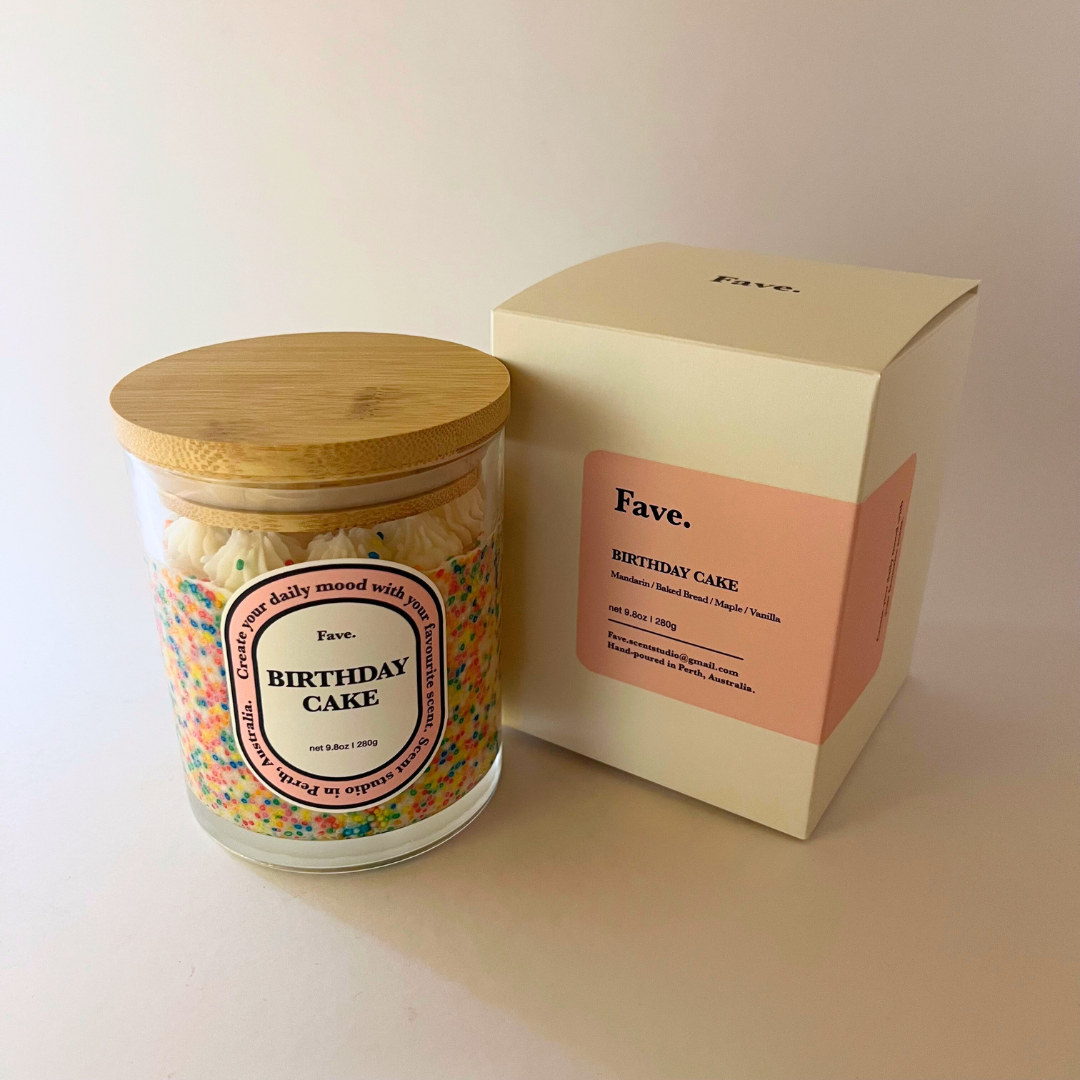 수피아 향초 글라스 FAVE - 생일케잌(Sufia Candle Glass FAVE - BIRTHDAY CAKE)