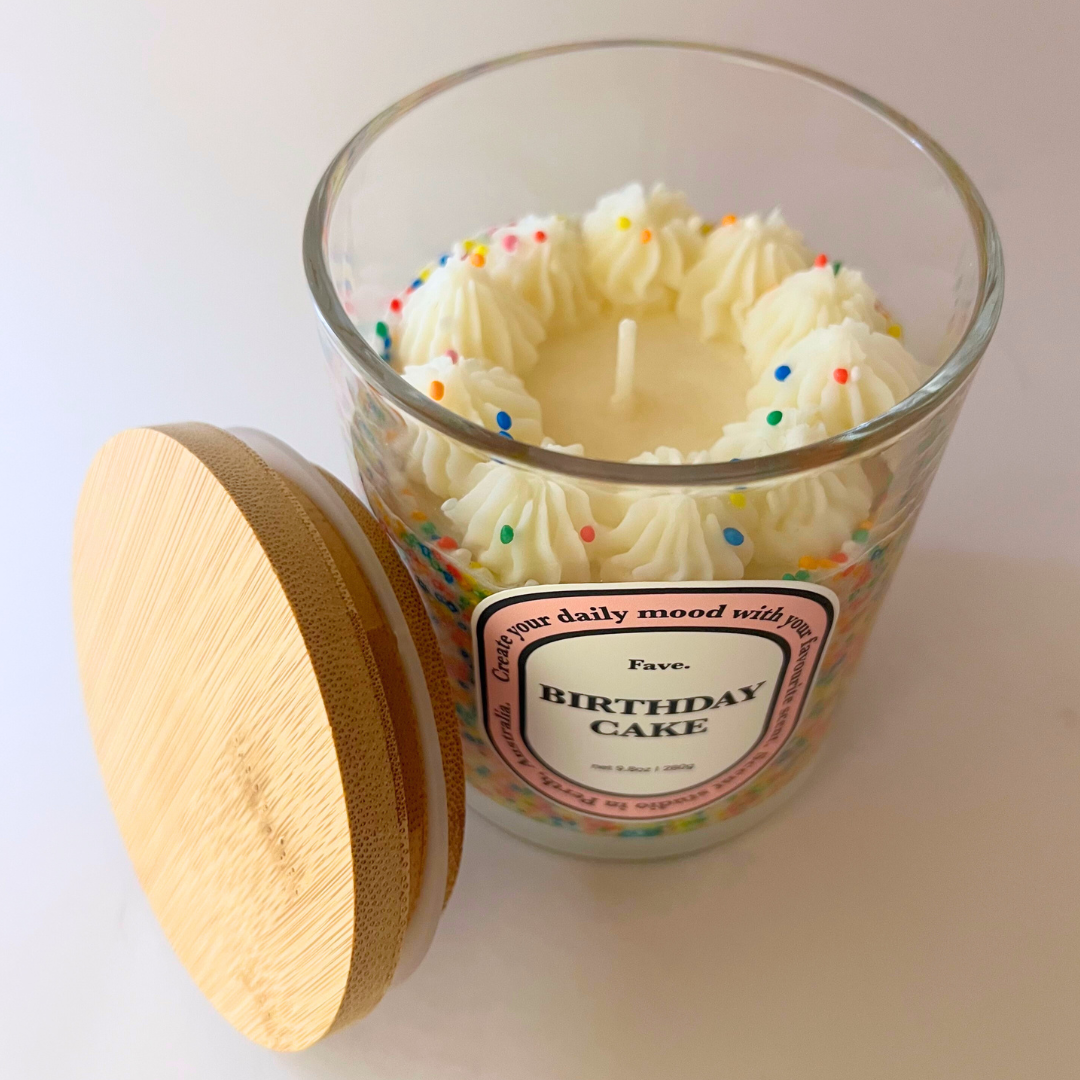 수피아 향초 글라스 FAVE - 생일케잌(Sufia Candle Glass FAVE - BIRTHDAY CAKE)
