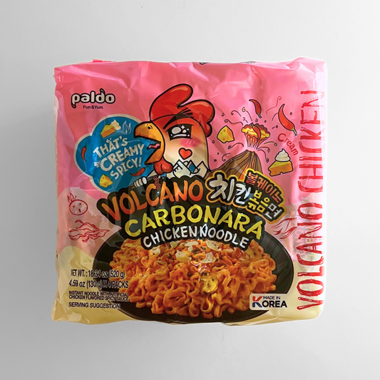 팔도 볼케이노 치킨 까르보나라 멀티(PD VOLCANO CHICKEN CARBONARA 130G*4)